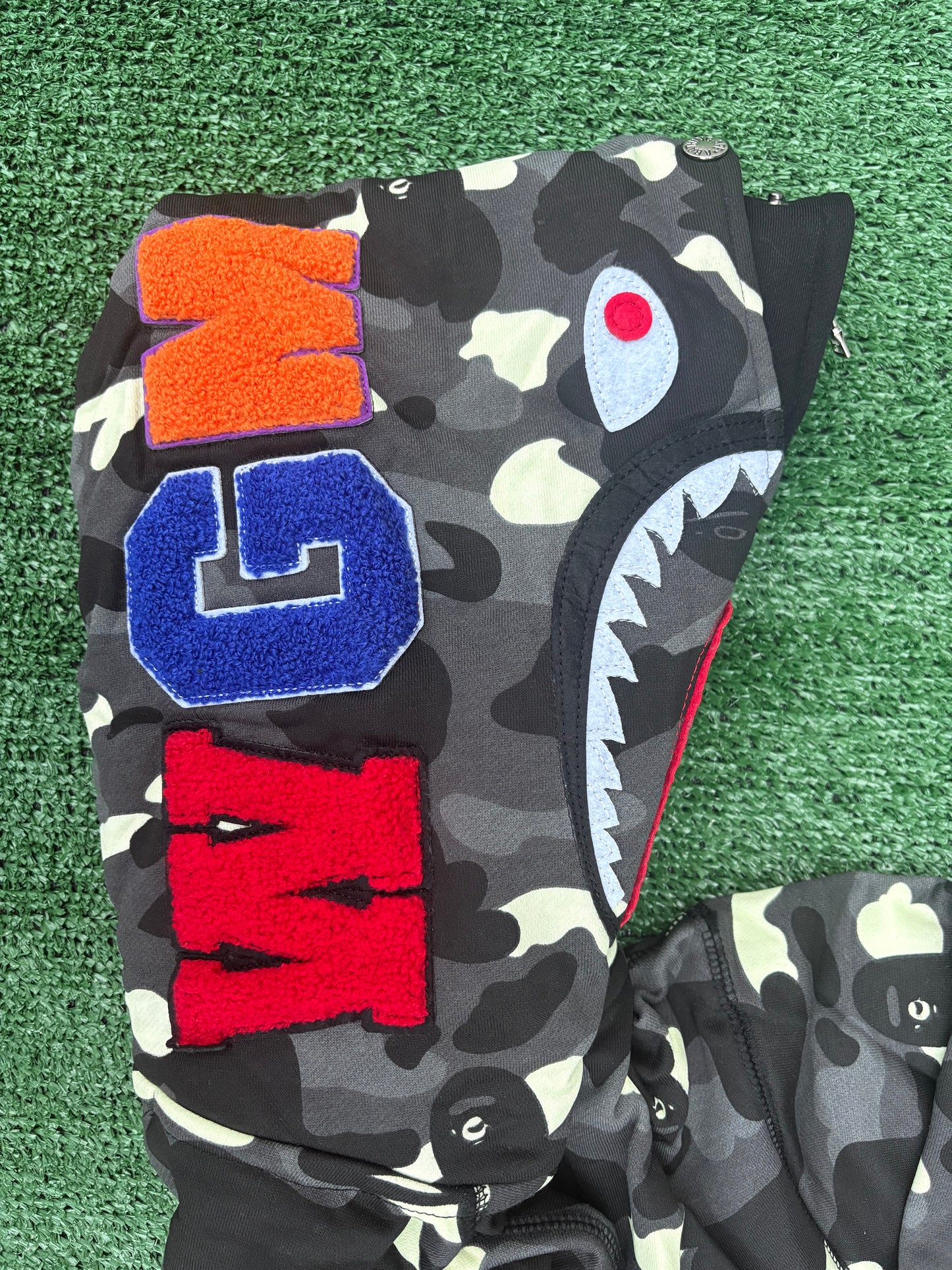 Camo Shark Black Glow in the Dark