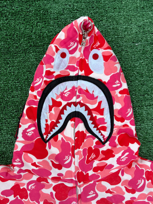 Camo Shark Pink Hoddie