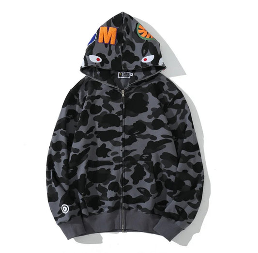 Camo shark Black